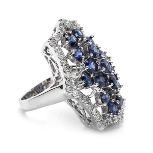 Sapphire and Diamond Ring