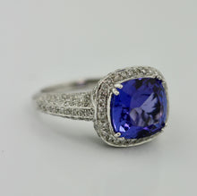 Load image into Gallery viewer, Tanzanite and Diamond Ring