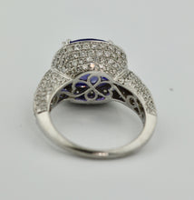 Load image into Gallery viewer, Tanzanite and Diamond Ring