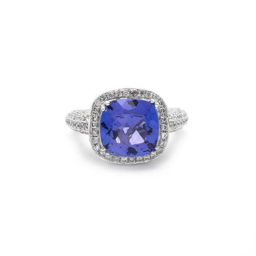 Tanzanite and Diamond Ring