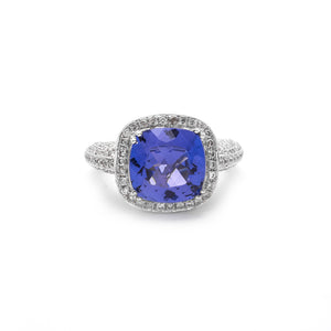 Tanzanite and Diamond Ring