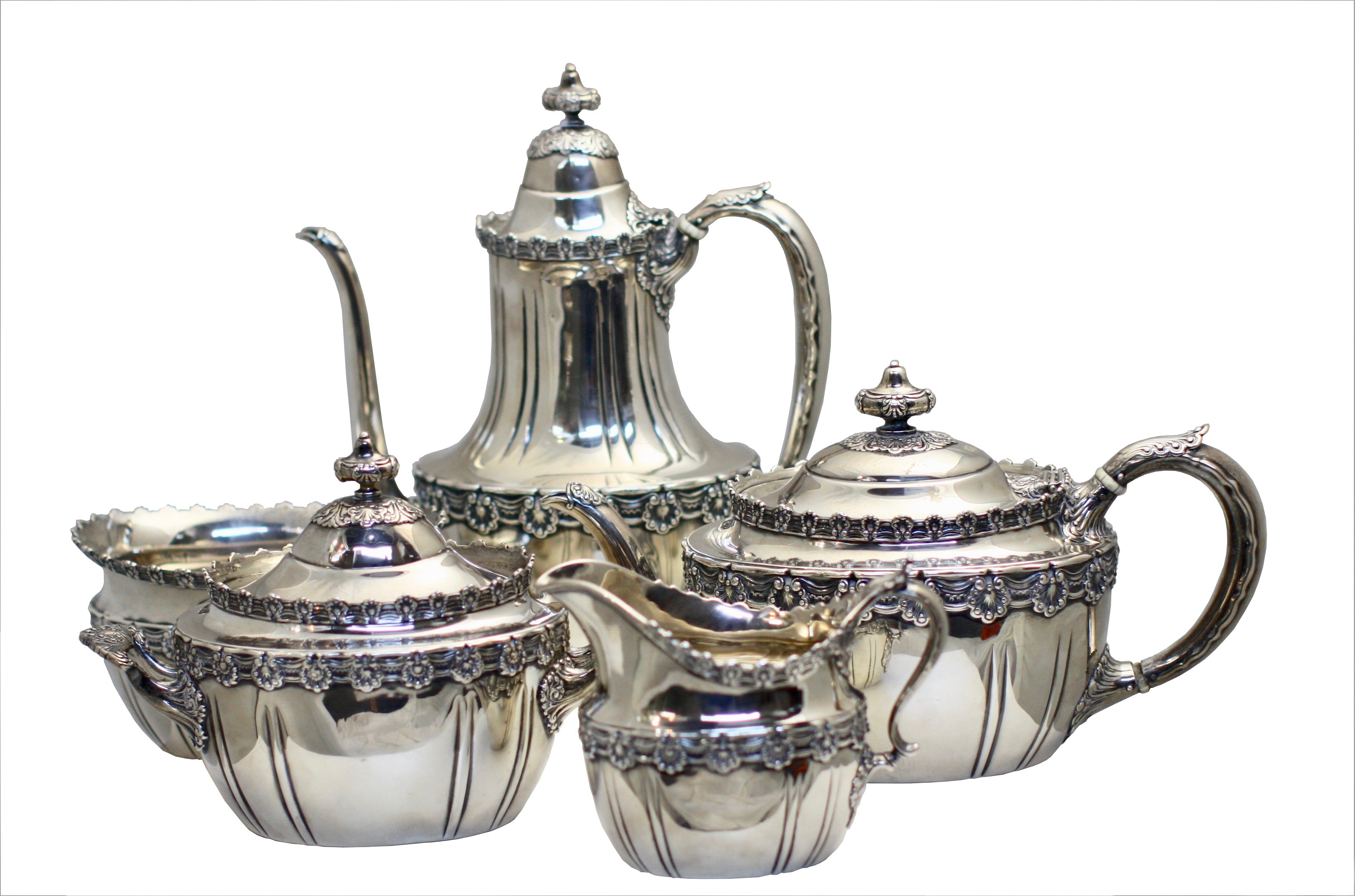 Antique Tiffany Sterling Silver Tea & Coffee Set – A.B. Levy's