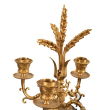 Load image into Gallery viewer, Louis XVI Style Ormolu &amp; Rouge Griotte Marble Four-Light Candelabra,