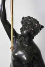 Load image into Gallery viewer, SOLD - A fine pair of French gilt-and patinated-bronze and marble candelabra