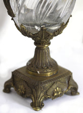 Load image into Gallery viewer, A Pair of gilt bronze and cut glass vases