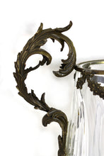 Load image into Gallery viewer, A Pair of gilt bronze and cut glass vases