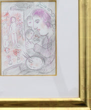 Load image into Gallery viewer, Marc CHAGALL (1887-1985) The Artist At His Easle signed MArc ChAgAll (lower right)