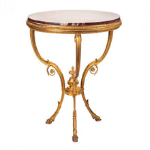 Load image into Gallery viewer, A gilt-bronze and red marble guéridon table