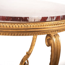 Load image into Gallery viewer, A gilt-bronze and red marble guéridon table