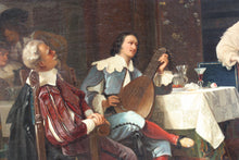 Load image into Gallery viewer, Belgian School, 19th Century Oil on canvas &quot;A musical interlude&quot;