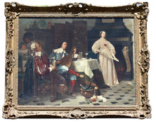 Load image into Gallery viewer, Belgian School, 19th Century Oil on canvas &quot;A musical interlude&quot;