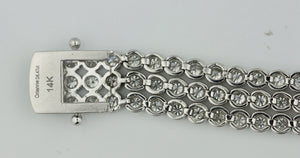 Three Row Tennis Bracelet