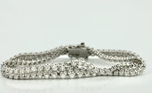 Load image into Gallery viewer, Three Row Tennis Bracelet