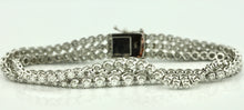 Load image into Gallery viewer, Three Row Tennis Bracelet