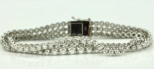 Three Row Tennis Bracelet