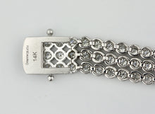 Load image into Gallery viewer, Three Row Tennis Bracelet