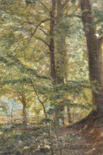 Load image into Gallery viewer, Christian ZACHO (1843-1913) Peter Morch Christian ZACHO &quot;A sunlit glade&quot; oil on canvas