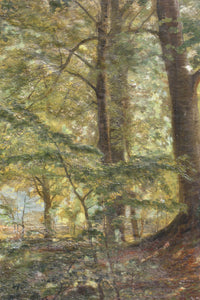 Christian ZACHO (1843-1913) Peter Morch Christian ZACHO "A sunlit glade" oil on canvas