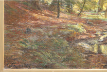 Load image into Gallery viewer, Christian ZACHO (1843-1913) Peter Morch Christian ZACHO &quot;A sunlit glade&quot; oil on canvas