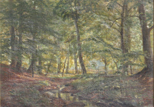 Christian ZACHO (1843-1913) Peter Morch Christian ZACHO "A sunlit glade" oil on canvas