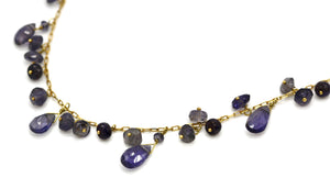 18 Karat Gold and Amethyst Necklace