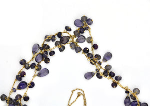 18 Karat Gold and Amethyst Necklace