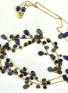 18 Karat Gold and Amethyst Necklace