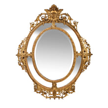 Load image into Gallery viewer, Fine and Large Louis XVI style double framed giltwood mirror France, 19th Century