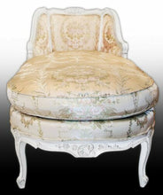 Load image into Gallery viewer, Louis J. Solomon, Chaise Lounge wood with fabric upholstery